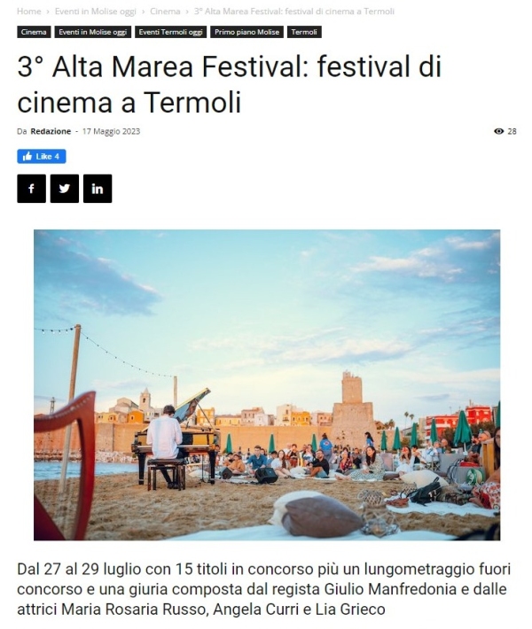 Screenshot of 3° Alta Marea Festival_ festival di cinema a Termoli