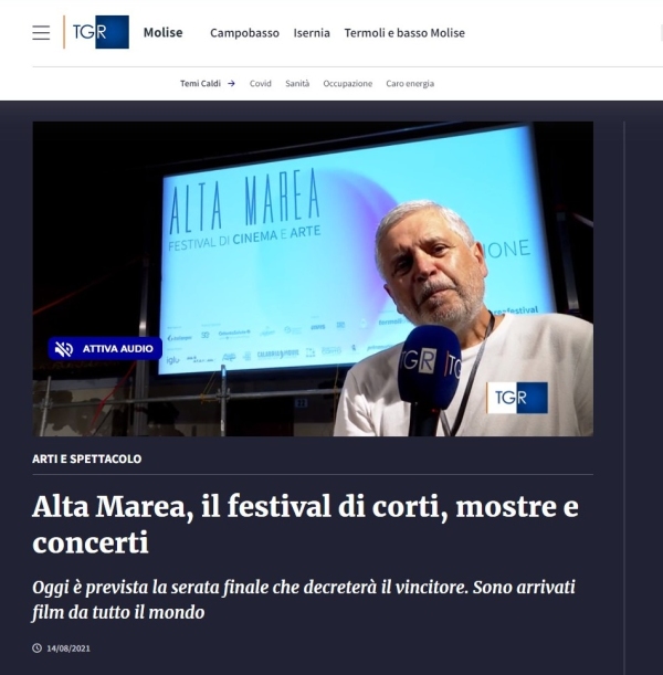 Screenshot of Alta Marea, il festival di corti, mostre e concerti